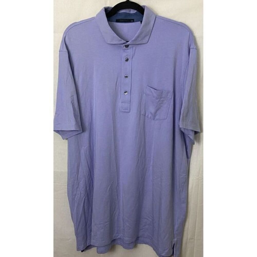 Greyson Golf Polo Shirt 2XL Purple Stretch Pima Cotton Blend Wolf‎ Short Sleeve